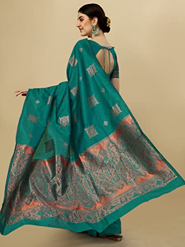 Image of Avantika Fashion Women's Kanjivaram Soft Silk Banarasi Sarees With Blouse Piece