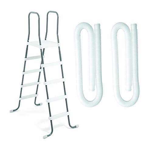 Intex Above Ground Swimming Pool Ladder & 2 Intex 1.25 In. Dia. Replacement Hose #TOP10