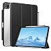 Produktbild Fintie Hülle mit Stifthalter für iPad Pro 11 2021 (3. Generation) / 2020/2018, Transparent Klar Hartschalen Rückseite Schutzhülle mit Soft TPU Kante Bumper, Schwarz