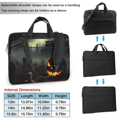 Maletín Halloween Horror para Laptop unisex 15.6" miniatura 4