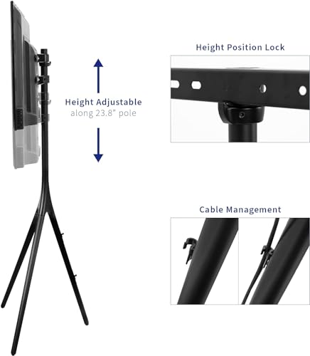 Support TV orientable pour éviter les reflets sur écran LED 45 à 65 pouces - 4