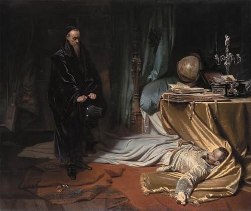 Cuadro en lienzo Karl Theodor von Piloty impresión decorativa de 60x90cm para oficina