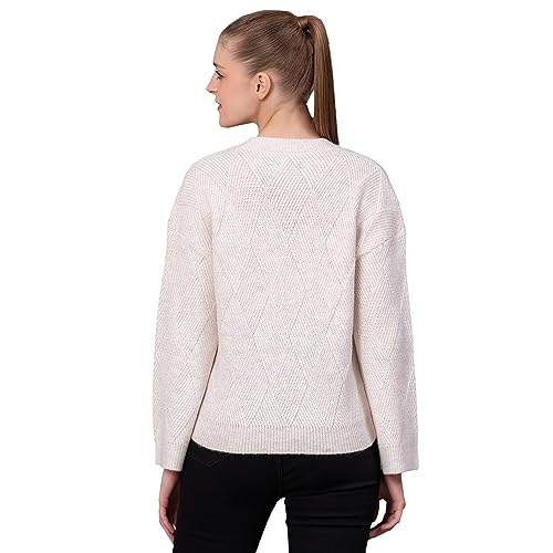 Image of Red Tape Casual Cotton Round Neck Sweater for Women | Durable and Stylish