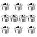 Pack Of 10 304 Stainless Steel Reducing Bushings Thread Inserts Adapters For High Pressure Tool And Industrial Equipment