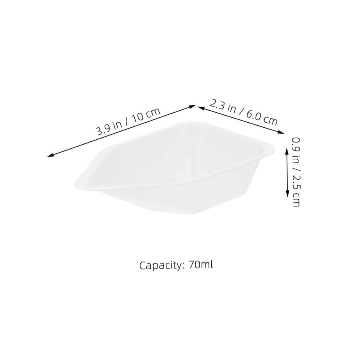10pcs Reusable Plastic Weighing Dishes Lab Weigh Boats for Accurate Weighing