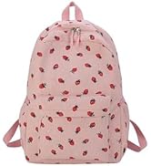 McUvaec Kadınlar İ&ccedil;in Kiraz Sırt &Ccedil;antası Sevimli Naylon Sırt &Ccedil;antası Rahat Omuz &Ccedil;antası ve Lapto...