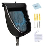 XJKLBYQ Waterless Urinal with Hose,UV Resistant Outside Urinal,Outdoor Plastic Urinals,Outdoor Toilet,Garage Urinal,Heavy Duty Anti-Clogging Wall Mount Outdoor Urinal for Backyard Garage