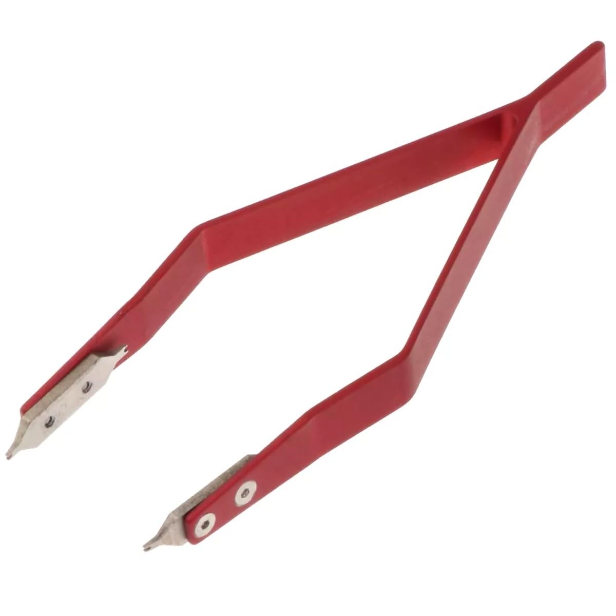 Federstegpinzette 7825-R mit 1.4mm Gabeln - Uhrmacherwerkzeug zum Enfernen und Anbringen von Metallarmbändern an Armbanduhren - Federstegwerkzeug
