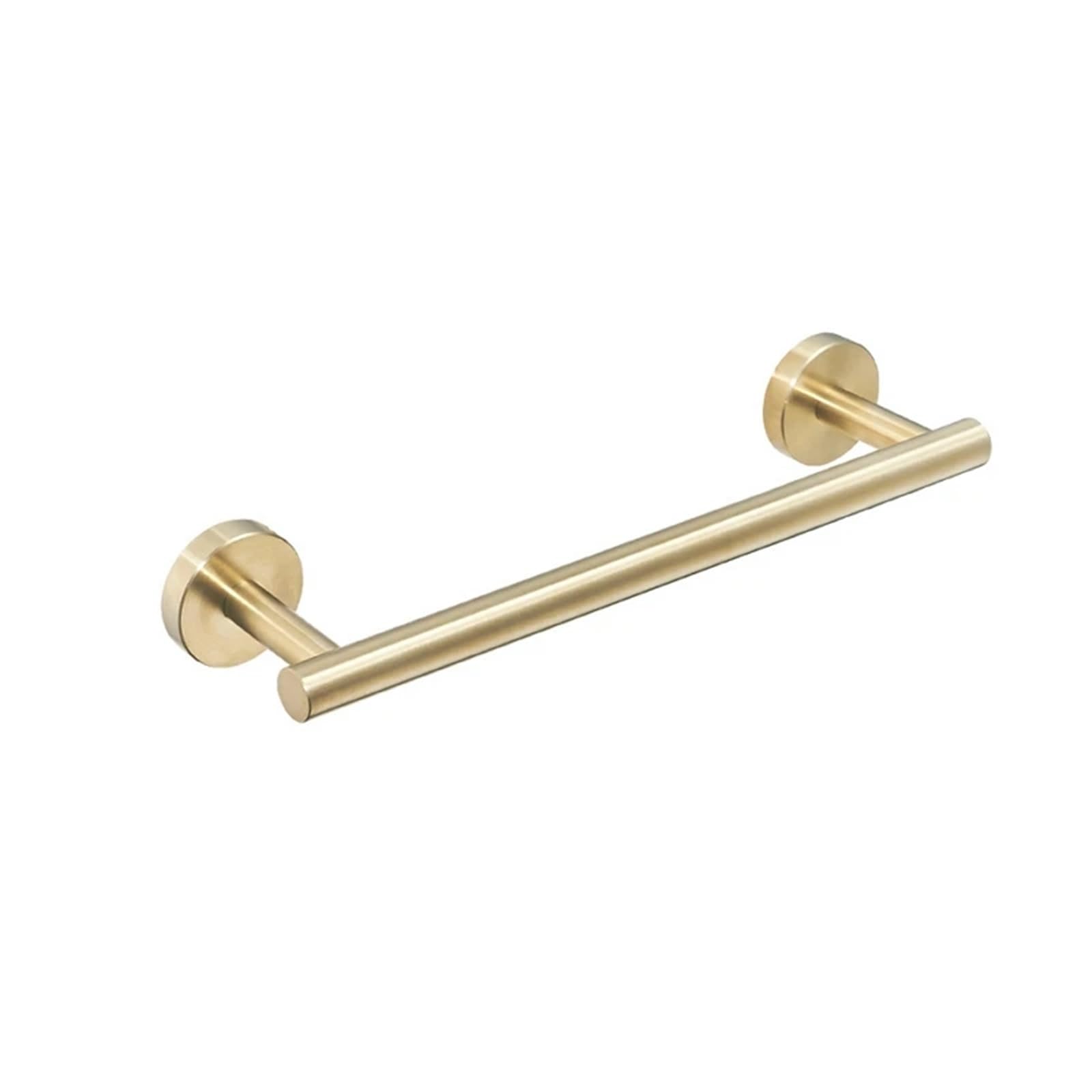 Towel Bar Towel Bar Stainless Steel Single Wall Mounted Kitchen Rack Shelf Hanger Rustproof Rod Bathroom Hardware(Gold,40cm)