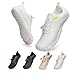 Produktbild WateLves Barfußschuhe Herren Fitnessschuhe Damen Barfussschuhe Schnell Trocknend Traillaufschuhe Unisex Badeschuhe rutschfest Sommer Outdoor Kletterschuhe Zehenschuhe Weiß 42
