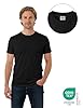 ALPIDEX Men's T-Shirts Pack of 5 Round Neck 100% Cotton Men Shirt Plain Short Sleeve Tshirt Casual S M L XL XXL 3XL 4XL 5XL, Size:5XL, Colour:Black #2