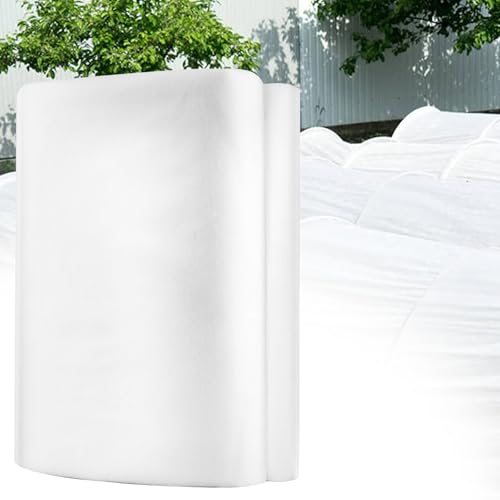 FairyPeach Frostschutzvlies, 2x10m Gartenvlies Frostschutz, Winterschutzvlies für Pflanzen, Wiederverwendbar Abdeckfolie Garten, Pflanzenvlies Winterschutz, Schutz vor Frost, Insekten und Vögeln, Weiß