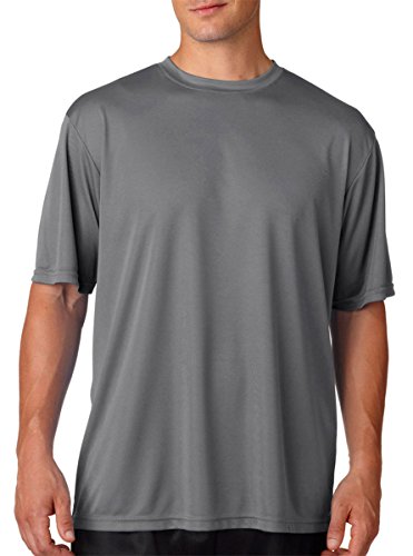 A4 Men's Cooling Performance Crew Short Sleeve T-Shirt, Graphite, X-Large