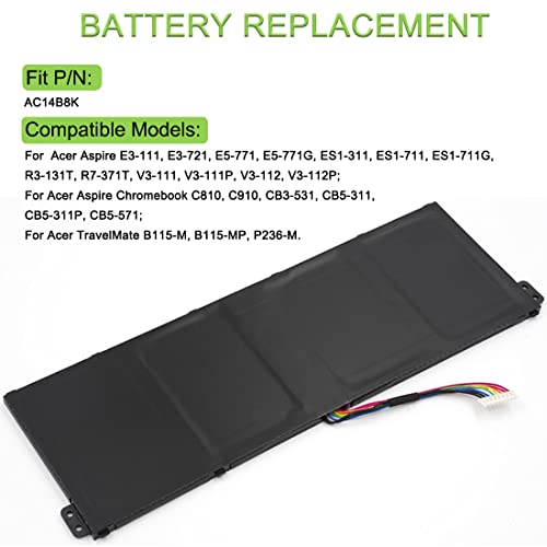 XITAIAN 15.2V 48Wh 3220mAh AC14B8K Batteria di