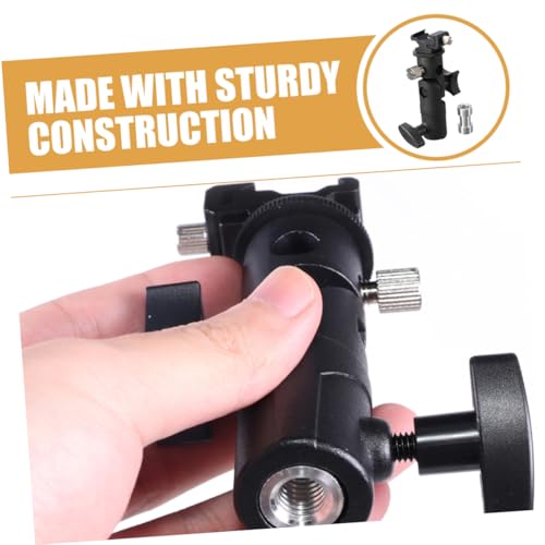 Soporte de cámara y flash ajustable compatible con trípodes y paraguas de fotografía 7