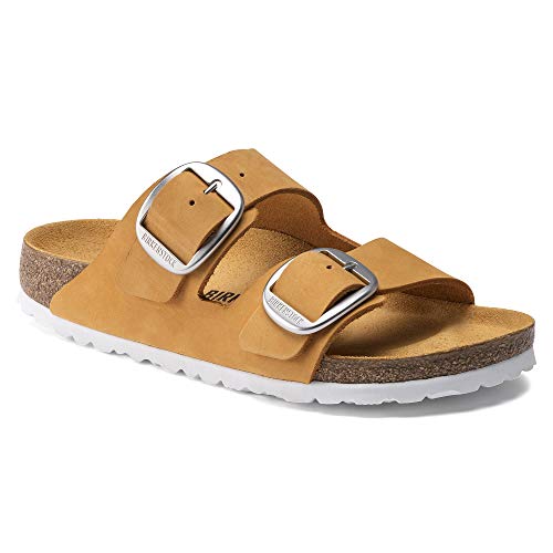 Birkenstock Women's Arizona Big Buckle Sandal orange Size: 5-5.5 Narrow Women/3-3.5 Narrow Men