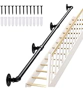 Seeutek Staircase Handrails 8FT Handrails for Indoor Stairs Stair Railing Hand Railings for Stair...