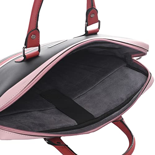 Image of Vaku Luxos MILAN 14 Inch Laptop Bag Leather Collection Messenger Organizer Shoulder Sling Office Bag for Men & Women With Adjustable Strap for Laptop and MacBook up to 14 inch