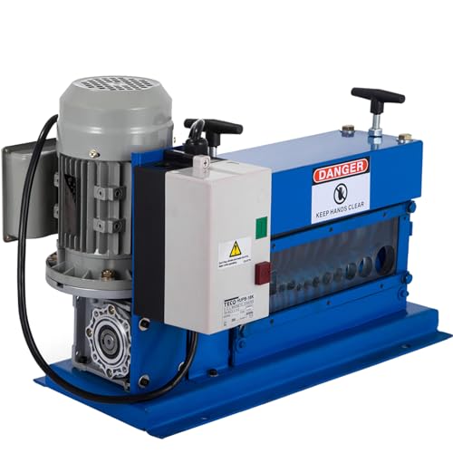 VEVOR Cable Wire Stripping Machine 18 AWG - 1" OD Wire Range, Portable Powered Wire Stripper Machine 11 Channels 10 Blades,Automatic Wire Stripping Tool 75ft/minute,for Recycling Copper Wire by VEVOR - Used condition - US$201.40