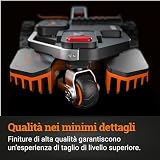 WORX Landroid Vision AI WR205E M550 Robot Rasaerba WR205E per giardini fino a 550 m² - funziona senza cavo perimetrale - Wi-Fi e Bluetooth - Fotocamera ed AI - 5