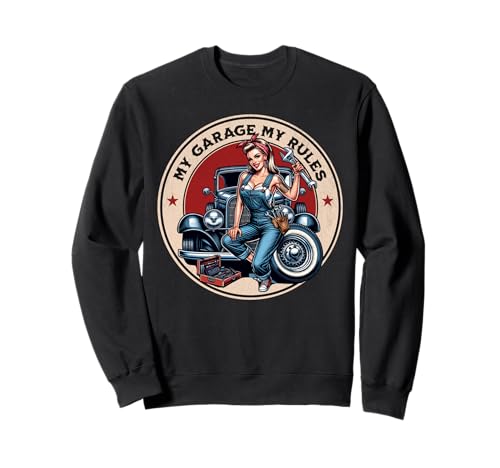 Garage PinUp - Mecánico de coches para hombre y mujer Sudadera