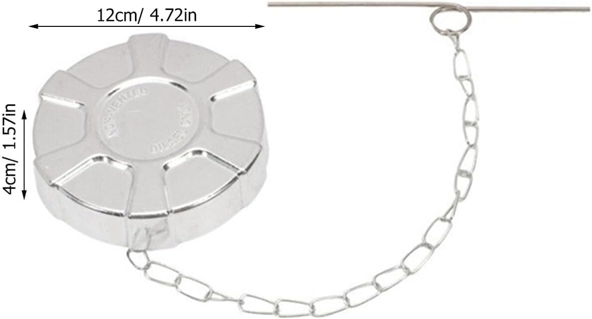 Garneck Metal Fuel Tank Cap Replacement for Pickup Trucks Sealing Cover with Anti-theft Security Easy DIY Installation Leak-resistant Gas Cap for Truck Fuel Tanks