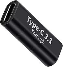 UBRONIK® C to c Jointer, Type c Coupler Female to Female, Type c Extender, c to c Female Coupler Relay Adapter, USB 3.1 Type-C Adapter Extension Connector Joiner for Laptop & Tablet & Mobile Phone