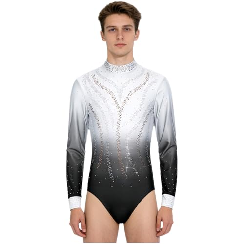 Costume de artistique une pièce leotard pour homme aux finitions soignées