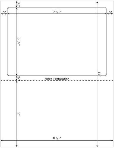 Peel Out! Shipping Label Sheets™ Layout LS-U (1,500 Sheets)