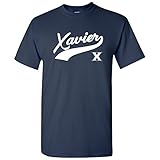 UGP Campus Apparel AS41 - Xavier Musketeers Baseball Jersey Script T-Shirt - X-Large - Navy
