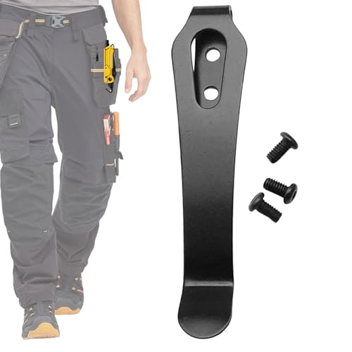 Clip de bolsillo de transporte profundo, clip de cinturón de herramientas resistente, accesorios de trabajo para caminar, camping, escalada, senderismo, , mochileros, correr, deportes