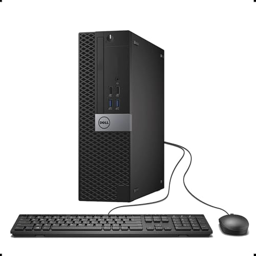 Dell OptiPlex 7040 Desktop Computer PC, Intel Core i7-6700 Processor up to 4.0 GHz, 32GB DDR4 RAM, 512GB M.2 NVMe SSD, Built-in Wi-Fi, Bluetooth, Windows 11 Pro – (Renewed)