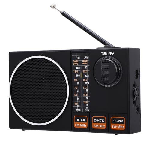 Radio portátil Tangxi FM AM SW con antena retráctil