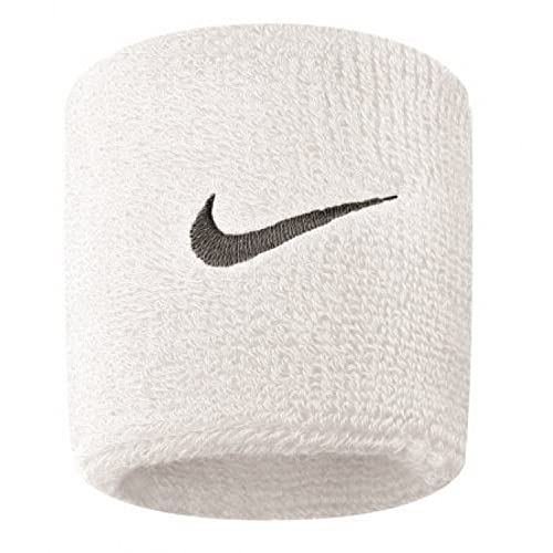 Nike Swoosh Wristbands, Unisex Adult, Black/White, One Size