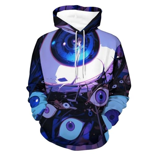 Sweat à capuche anime contre le froid pullover confortable taille S
