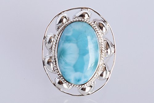 Bague Larimar ajustable en argent 925 pour ne plus vous tromper de taille - 7