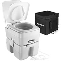 Alpcour Portable Toilet w/Travel Bag & 5.3 Gallon Waste Tank only .99: eDeal Info