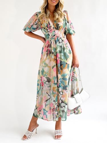 Image of Sissyaki Women's Floral Maxi Dress 2026 Summer Spring Wedding Guest Dress