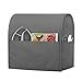 Luxja Dust Cover Compatible with 4.5-Quart and 5-Quart Stand Mixer, Cloth Cover with Pockets for Stand Mixer and Extra Accessories, Gray