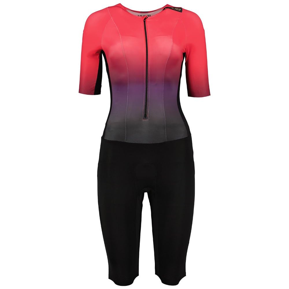 Huub 2025 Damen Trisuit – Schwarz/Rose Fade