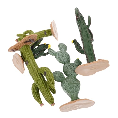 BESTYASH 5 Piezas Cactus Artificiales Decorativos Realistas Plantas Falsas Resistentes y Ligeras para Hogar Oficina y Mesa sin Mantenimiento para Ambientación Interior