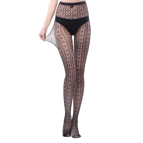 Image of Black Sheer Tights Y2K High Waist Pantyhose with Bows Patterned Stockings for Women