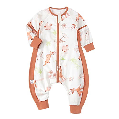 Disfraz Bebe 12 a 36 Meses, Pijama Bebe con Cremallera, Disfraz Bebe Niñas & Niños 1-3 Años, Body Bebe Manga Larga, Traje Niño Verano, 100% Algodón Pijama Piernas y Brazos Recien Nacido Dormir Unisex