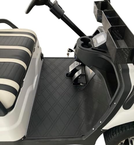 Black Rubber Golf Cart Floor Mat Compatitble with I-CON i20, ...