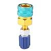 R1234YF to R134A Adapter, Low Side Quick Coupler Connector with Brass Construction for Car AC Refrigerant System Recharging #3