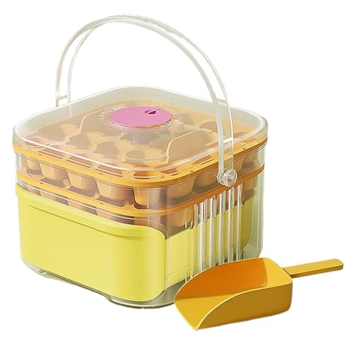 Moldes Para Hielo De Cóctel,Bandejas Para Cubitos De Hielo Con Tapa Para Congelador | Reutilizable De Gran Capacidad Para Café Cócteles Whisky Bebidas Frías Y Jugos