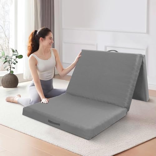 マットレス 折り畳み 敷布団 ベッドマット 座布団 高反発 三つ折 シングル...