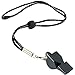Fox 40 Classic Official Whistle with Break Away Lanyard (Black)