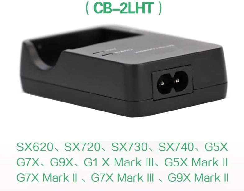 NB-13L CB-2LH CB-2LHT Battery Charger Compatible with Canon SX720 SX730 SX740 G1X G1 X Mark III G5X G5X Mark II Mark II SX620 HS Digital Camera Charger NB-13L 2LHT G7X G7X Mark II III G9X G9X - Image 4