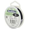 Beadalon 7-Strand Stainless Steel Beading Wire, Flexible & Durable Wire for Jewelry Making, Ideal for Necklaces & Bracelets, Nylon Coated, Seed Bead Stringing Wires, 30 ft, .015 in / 0.38 mm - Black
